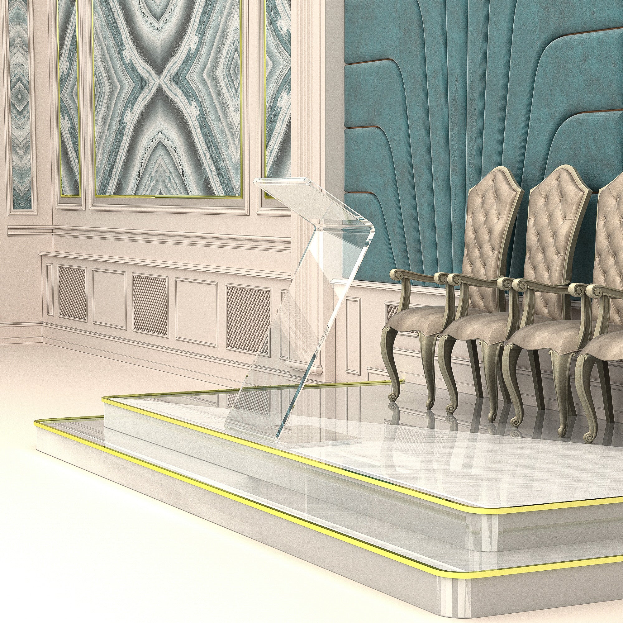 Minimalist Acrylic Podium